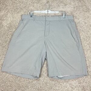 Nike‎ Golf Dri-FIT Standard Fit Gray Shorts Men's Size 36 Athletic Geometric
